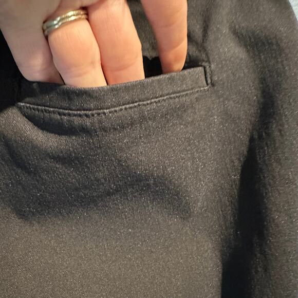 AB Studio Size 2 Black Crop Pants Stretchy Comfy Casual Classic Work Office - Picture 3 of 7